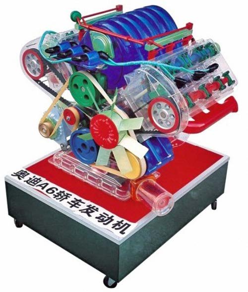 奥迪A6发动机模型